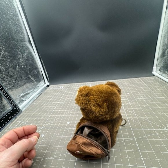 Hug-a-Pet Plush Teddy Bear Keychain with Backpack - Picture 3 of 6